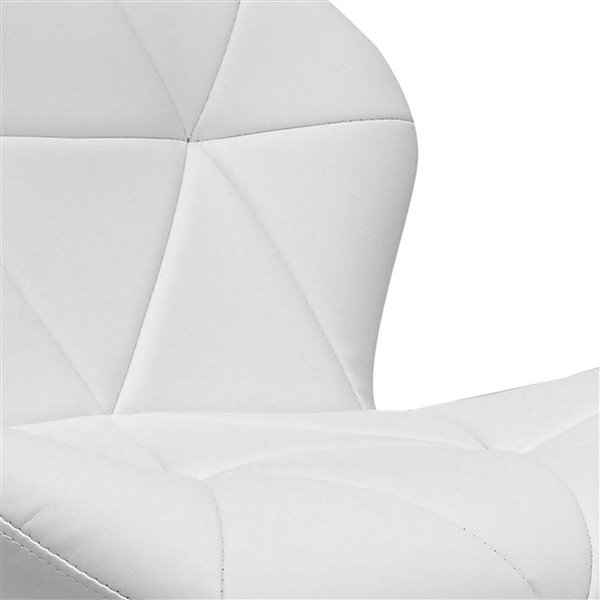 Corliving White Diamond Tufted Bonded, What Is Tufted Bonded Leather