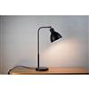 P.W. Design Dawn 20-in with Black Marble Finish Base and Black Metal Shade Table Lamp