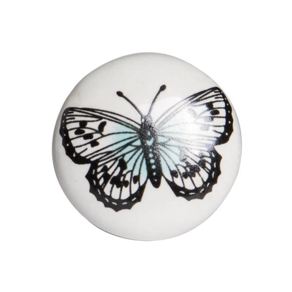 Butterfly Ceramic Door Knobs 