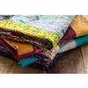 Natural by Lifestyle Brands Kantha 50-in x 70-in 30014 Silk Throw