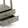 Simpli Home Sawhorse 72-in x 24-in Gray Pine Ladder Shelf with Storage