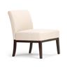 Simpli Home Upton 32.3-in x 26-in Linen Off-White Accent Chair