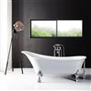 A&E Bath & Shower Dora Freestanding Clawfoot Bathtub - 69-in - Glossy White