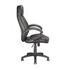 CoreLiving 23.00-in x 20.00-in Black Leatherette Executive Office Chair
