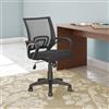 CoreLiving 22.00-in x 18.25-in Black Mesh Back Office Chair