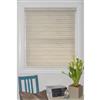 Sun Glow 68-in x 72-in Motorized Textured Off-White Roller Shade With Valance