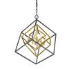 Z-Lite Euclid 23-in Olde Brass and Bronze 3-Light Chandelier