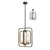 Z-Lite Aideen 11-in x 14.75-in Bronze and Gold 2-Light Mini Pendant