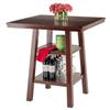 Winsome Wood Orlando 33.86-in x 36.06-in Wood Walnut Dining Table