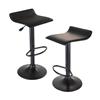Winsome Wood Obsidian Lift Black Metal Stools 15.1-in x 22.68-in