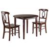 Winsome Wood Clayton 3-Piece Drop Leaf Table with 2 Chairs