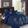 North Home Bedding Plume King 7-Piece Duvet Cover Set