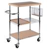 Winsome Wood Medera 17.64-in x 38.58-in Natural Bamboo Kitchen Cart