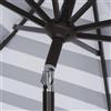 Safavieh Elsa 9-ft Black/White Striped Market Style Patio Umbrella