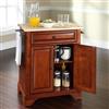 Crosley Furniture 18-in x 28-in Brown Craftsman Wood Kitchen Island With Wood Top