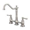 Pioneer Industries Americana Brushed Nickel 12.50-in Lever-Handle Deck Mount High-Arc Kitchen Faucet