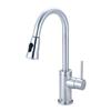Pioneer Industries Motegi Stainless Steel 17.6-in Lever-Handle Deck Mount Pull Down Kitchen Faucet