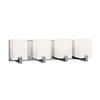 Galaxy Cubic 4-Light 23.25-in Polished chrome Rectangle Vanity Light