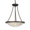Galaxy Julian 15-in x 18-in Oil Rubbed Bronze Transitional Bowl Pendant Lighting