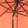 Safavieh Zimmerman 9-ft Orange Drape Crank & Tilt Patio Umbrella