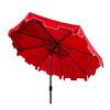Safavieh Zimmerman 9-ft Red Drape Crank & Tilt Patio Umbrella