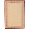 Safavieh CY2099-3701 Courtyard Area Rug, Natural / Red,CY209