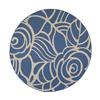 Safavieh Courtyard 8 ft x 8 ft Blue and Beige Area Rug