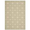Safavieh Courtyard 7 ft x 10 ft Beige and Sweet Pea Area Rug