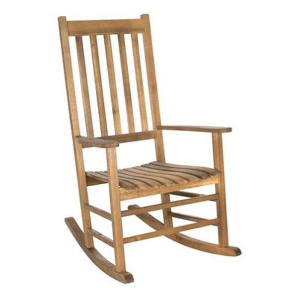 Teak Look Shasta Rocking Chair, Outdoor Wooden Rocking Chair Canada