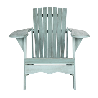 Image of Safavieh 32.7-in x 37.4-in Beach House Blue Mopani Chair