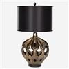 Safavieh 29-in Black/Copper Regina Ceramic Table Lamp