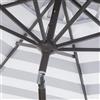 Safavieh Iris Fashion Line 9-ft Black/White Patio Umbrella