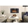 Paramount Barcelona 17.7-in x 35.5-in Black Wall Electric Fireplace