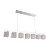 Classic Lighting Bedazzle 46-in W 7-Light Chrome Kitchen Island Light with Crystalique-Plus Crystal Shade