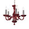 Classic Lighting Monaco Collection 36-in Red 5-Light Transitional Crystal Candle Chandelier