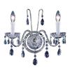 Classic Lighting Daniele 13-in W 2-Light Chrome Crystal Wall Sconce