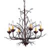 Warehouse of Tiffany 6-Light Bronze Modern Abstract Chandelier