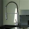WS Bath Collections Evo Stainless Steel 21-in Lever-Handle Deck Mount Pull-Down Kitchen Faucet