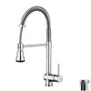 WS Bath Collections Stick Stainless Steel 19.7-in Lever-Handle Deck Mount Pull-Down Kitchen Faucet