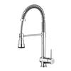 WS Bath Collections Stick Polished Chrome 19.7-in Lever-Handle Deck Mount Pull-Down Kitchen Faucet