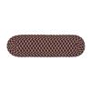 Colonial Mills Brook Mills 8-in x 28-in Burgundy; Red Oval Stair Tread Mat - 13/pack
