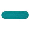 Colonial Mills Boca Raton 8-in x 28-in Oval Turquoise Stair Tread Mat - 13/pack