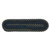 Colonial Mills Midnight 8-in x 28-in Indigo Oval Stair Tread Mat - 13/pack