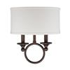 Quoizel Adams 12-in Leathered Bronze 1 Light Pocket Wall Sconce