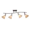 Quoizel Duchess 36-in Palladian Bronze 4-Light Dimmable Track Bar Fixed Track Light Kit