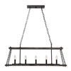 Quoizel Dwelling 40-in W 5-Light Western Bronze Industrial Kitchen Island Light with Shade