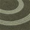 Colonial Mills Graywood 3-ft x 4-ft Moss Green Round Area Rug