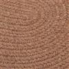 Colonial Mills Bristol 8-ft x 11-ft Mocha Oval Indoor Handcrafted Area Rug
