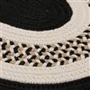 Colonial Mills Flowers Bay 2-ft x 10-ft Black Oval Area Rug
