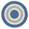 Colonial Mills Flowers Bay 4-ft x 4-ft Blue Round Area Rug